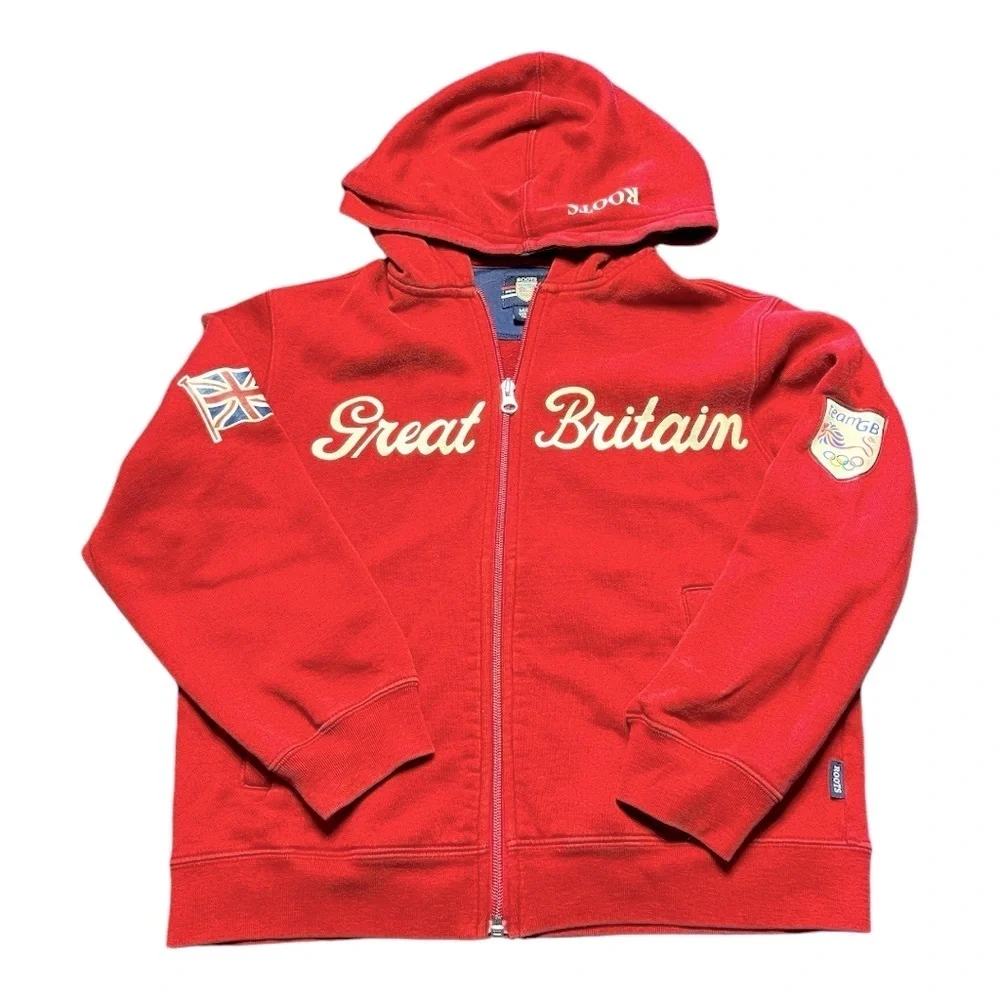 Roots | Great Britain Team GB Front Zip Hoodie - Picture 1 of 8